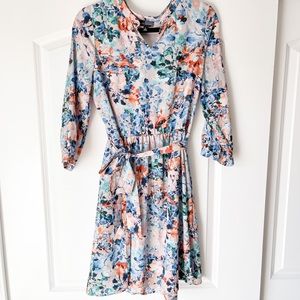 The Limited watercolor floral dress